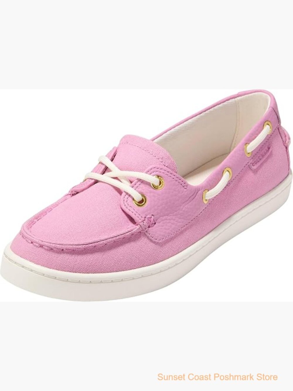Leather and Canvas Boat Shoes with EVA Footbed Casual Wear